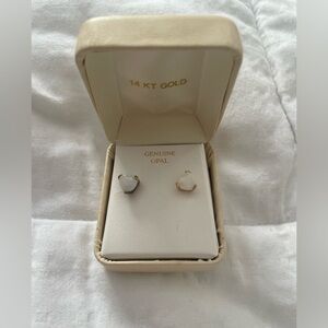 Genuine Opal 14KT Gold Earrings